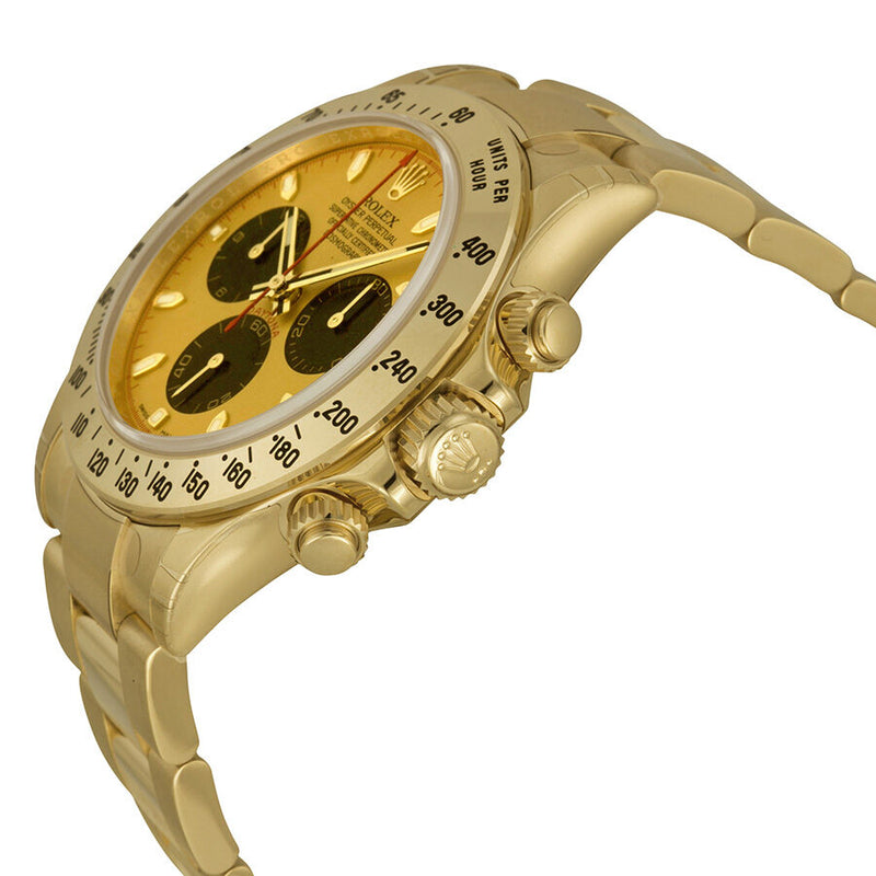 Rolex Cosmograph Daytona Champagne Dial 18K Yellow Gold Oyster Bracelet Automatic Men's Watch #116528CBKSO - Watches of America #2