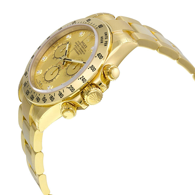 Rolex Cosmograph Daytona Champagne Dial 18K Yellow Gold Oyster Bracelet Men's Watch #116528CDO - Watches of America #2