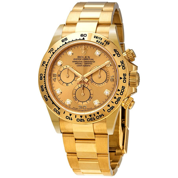 Rolex Cosmograph Daytona Champagne Diamond Dial Automatic Men's Watch #116508GLDO - Watches of America