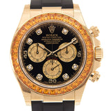 Rolex Cosmograph Daytona Chronograph Automatic Chronometer Diamond Black Dial Watch #116588 SACO - Watches of America