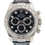 Rolex Cosmograph Daytona Chronograph Diamond Black Dial Men's Watch #116589BLADL - Watches of America