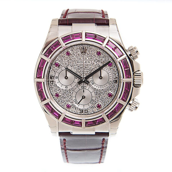 Rolex Cosmograph Daytona Chronograph Red Ruby Automatic Chronometer Diamond Men's Watch 116589SRBRDL#116589S RBRDL - Watches of America