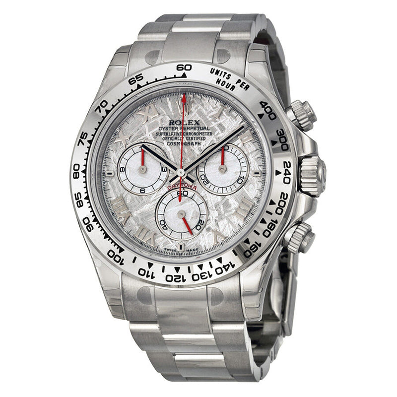 Rolex Cosmograph Daytona Meteorite Dial 18K White Gold Oyster Bracelet Automatic Men's Watch #116509MTAO - Watches of America