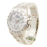 Rolex Cosmograph Daytona Mother of Pearl Diamond Dial Men's 18kt White Gold Oyster Watch #116509MDO - Watches of America #4