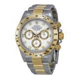 Rolex Cosmograph Daytona White With 8 Diamonds Dial Stainless steel and 18K Yellow Gold Oyster Bracelet Automatic Men's Watch 116523WDO#116523-WDO - Watches of America