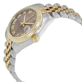 Rolex Datejust 31 Black Mother of Pearl Steel and 18K Yellow Gold Ladies Watch #178273BKMRJ - Watches of America #2