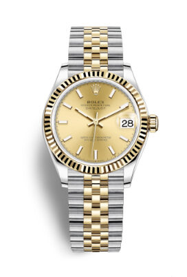 Rolex Datejust 31 Champagne Dial Automatic Ladies Steel and 18kt Yellow Gold Jubilee Watch #278273CSJ - Watches of America