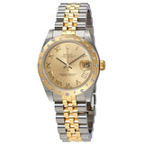 Rolex Datejust 31 Champagne Dial Ladies Stainless Steel and 18kt Yellow Gold Jubilee Watch #178343CRJ - Watches of America