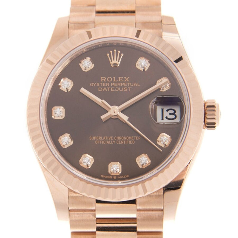 Rolex datejust hot sale 31 chocolate