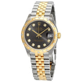 Rolex Datejust 31 Dark Grey Diamond Dial Automatic Ladies Steel and 18kt Yellow Gold Jubilee Watch #278343DGYDJ - Watches of America