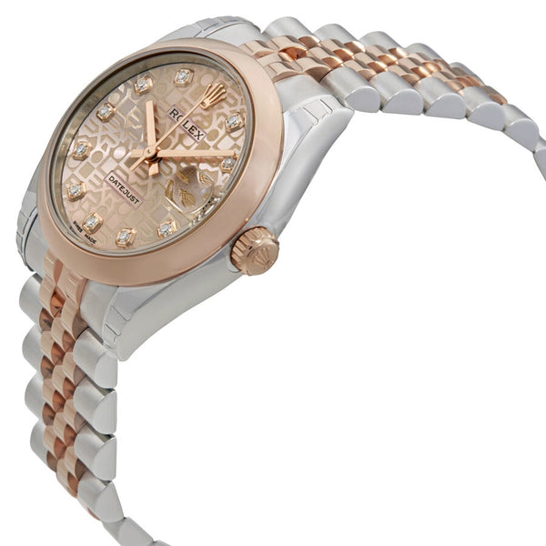 Rolex Datejust 31 Pink Jubilee Diamond Dial Steel and 18K Everose Gold Ladies Watch #178241PKJDJ - Watches of America #2