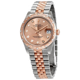 Rolex DateJust 31 Rose Dial Automatic Ladies Steel and 18kt Everose Gold Jubilee Watch #278341PDJ - Watches of America