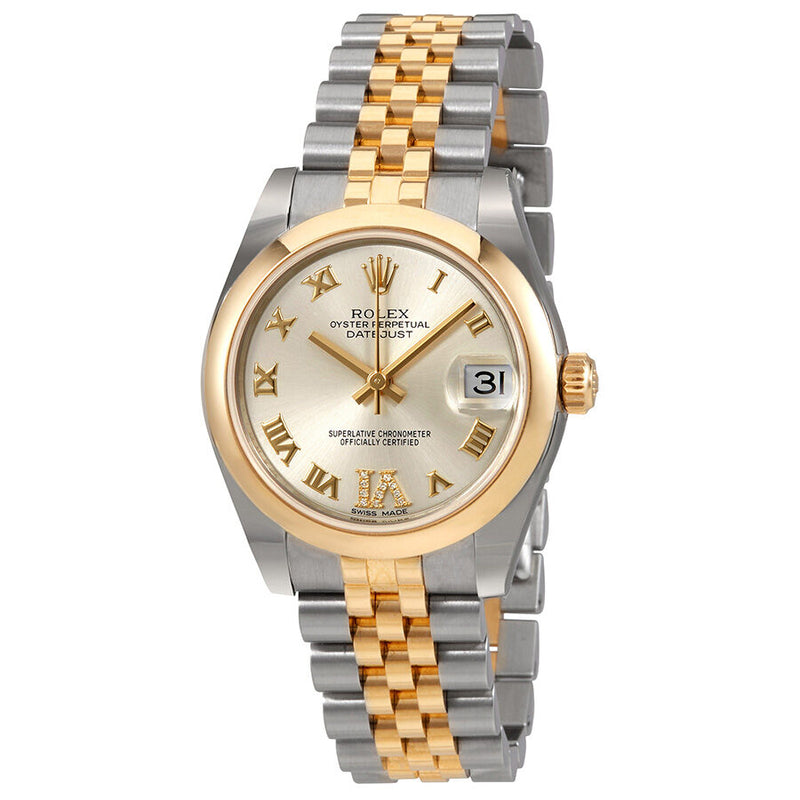 Rolex Datejust 31 Silver Dial Steel and 18K Yellow Gold Ladies Watch #178243SRDJ - Watches of America