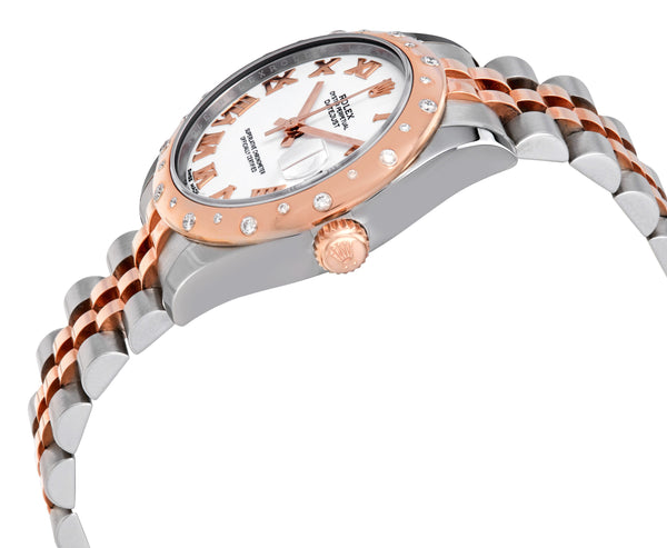 Rolex Datejust 31 White Dial Ladies Steel and 18kt Everose Gold Jubilee Watch #178341WRJ - Watches of America #2