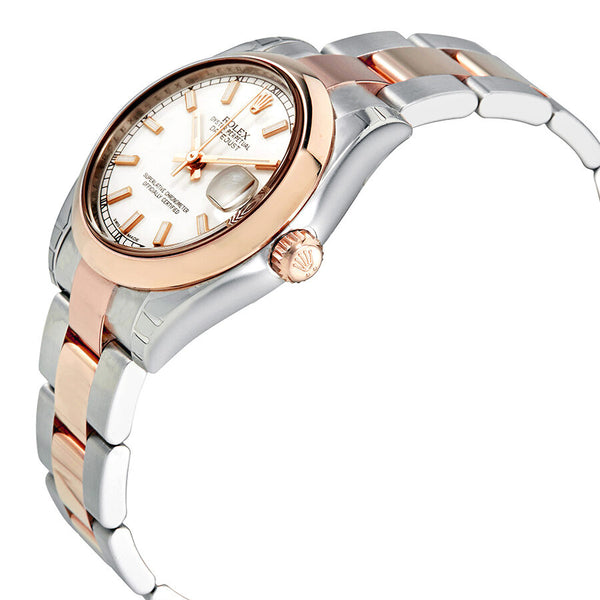 Rolex Datejust 31 White Dial Steel and 18K Everose Gold Ladies Watch #178241WSO - Watches of America #2