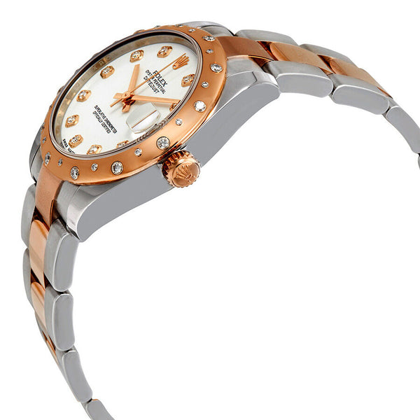 Rolex Datejust 31 White Diamond Dial Ladies Steel and 18K Everose Gold  Oyster Watch #178341WDO - Watches of America #2