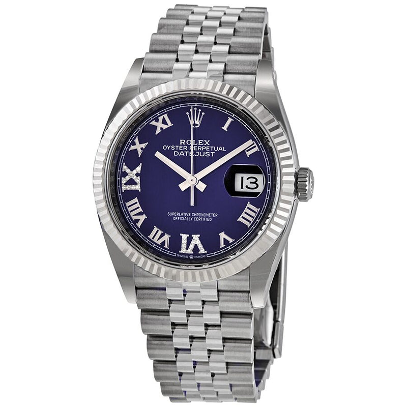 Rolex Datejust 36 Aubergine Diamond Dial Automatic Ladies Jubilee Watch #126234AURDJ - Watches of America