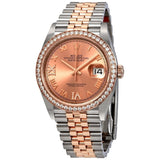 Rolex Datejust 36 Automatic Pink Diamond Dial Ladies Steel and 18K Everose Gold Jubilee Watch #126281PRDJ - Watches of America