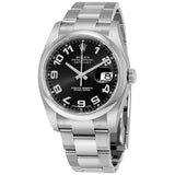 Rolex Datejust 36 Black Concentric Circle Dial Stainless Steel Oyster Bracelet Automatic Men's Watch 116200BKCAO#116200/72600 - Watches of America