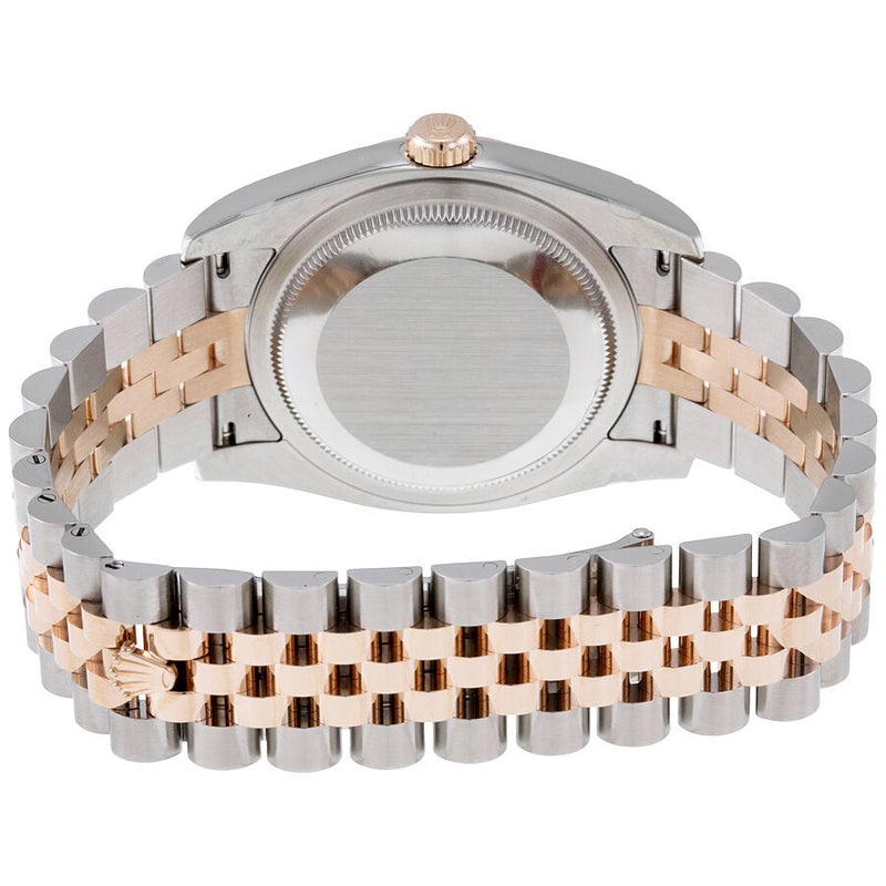 Rolex Datejust 36 Black Dial Stainless Steel and 18K Everose Gold Jubilee Bracelet Automatic Men's Watch #116231BKJDJ - Watches of America #3