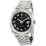 Rolex Datejust 36 Black Dial Stainless Steel Jubilee Bracelet Automatic Men's Watch #116200BKJRJ - Watches of America