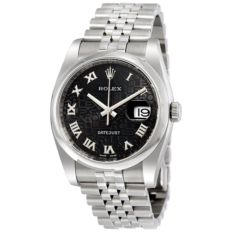 Rolex Datejust 36 Black Dial Stainless Steel Jubilee Bracelet Automatic Men's Watch #116200BKJRJ - Watches of America