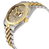 Rolex Datejust 36 Grey With 10 Diamonds Dial Stainless Steel and 18K Yellow Gold Jubilee Bracelet Automatic Men's Watch 116233GYDJ #116233-GYDJ - Watches of America #2