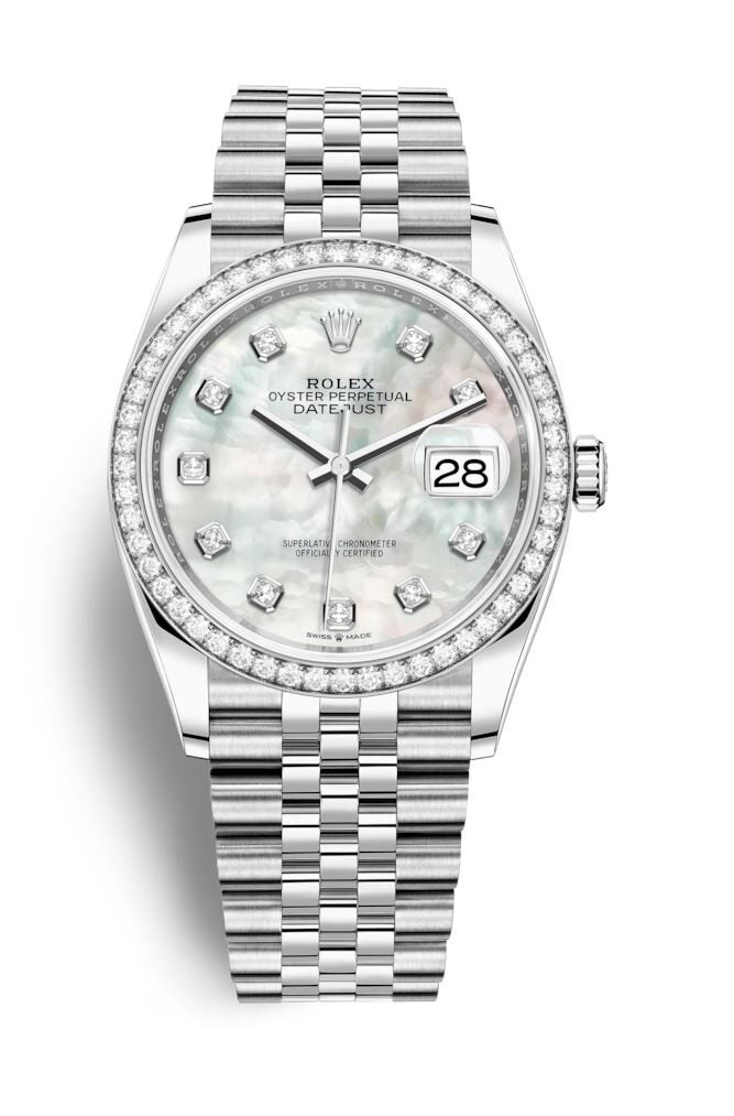 Rolex Datejust 36 Mother of Pearl Diamond Dial Automatic Unisex Jubilee Watch #126284MDJ - Watches of America