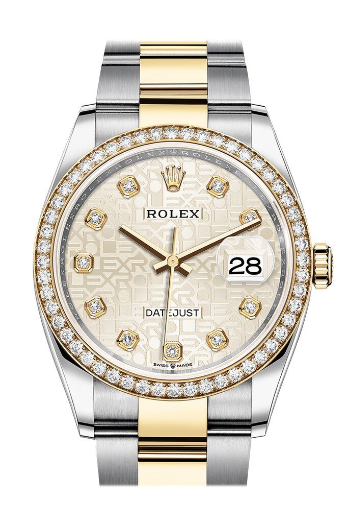 Rolex Datejust 36 Silver Jubilee Diamond Dial Men's Steel and 18kt Yellow Gold Oyster Watch #126283SJDO - Watches of America