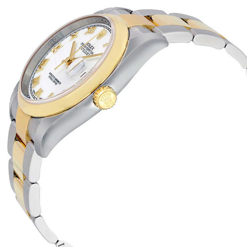Rolex Datejust 36 White Dial Stainless Steel and 18K Yellow Gold Oyster Bracelet Automatic Men's Watch #116203WRO - Watches of America #2