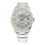 Rolex Datejust 36 Diamond Mother of Pearl Dial Unisex Watch #126284MDO - Watches of America #3