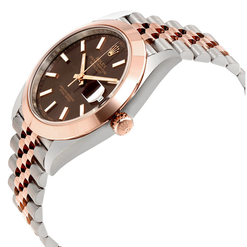 Rolex Datejust 41 Chocolate Brown Dial Steel and 18K Rose Gold Men's Watch #126301CHSJ - Watches of America #2