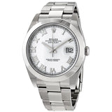 Rolex Datejust 41 White Dial Automatic Men's Oyster Watch 126300WSO#126300WRO - Watches of America
