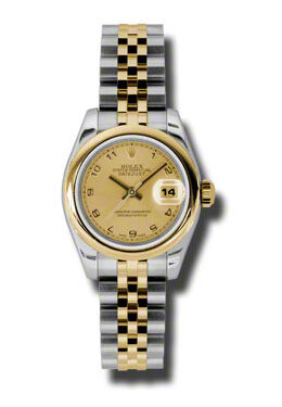 Rolex Datejust Automatic Stainless Steel 18kt Yellow Gold Jubilee Ladies Watch #179163CAJ - Watches of America