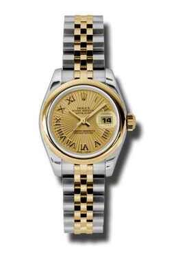 Rolex Datejust Automatic Stainless Steel 18kt Yellow Gold Jubilee Ladies Watch #179163CSBRJ - Watches of America