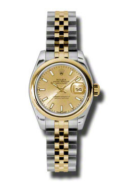 Rolex Datejust Automatic Stainless Steel 18kt Yellow Gold Jubilee Ladies Watch #179163CSJ - Watches of America