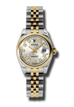 Rolex Datejust Automatic Stainless Steel 18kt Yellow Gold Jubilee Ladies Watch #179163SJDJ - Watches of America