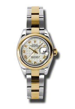 Rolex Datejust Automatic Stainless Steel 18kt Yellow Gold Oyster Ladies Watch #179163IPRO - Watches of America