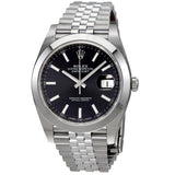 Rolex Datejust Black Dial Automatic Men's Jubilee Watch #126300BKSJ - Watches of America