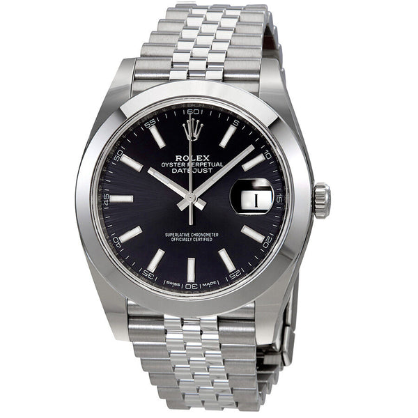 Rolex Datejust Black Dial Automatic Men's Jubilee Watch #126300BKSJ - Watches of America