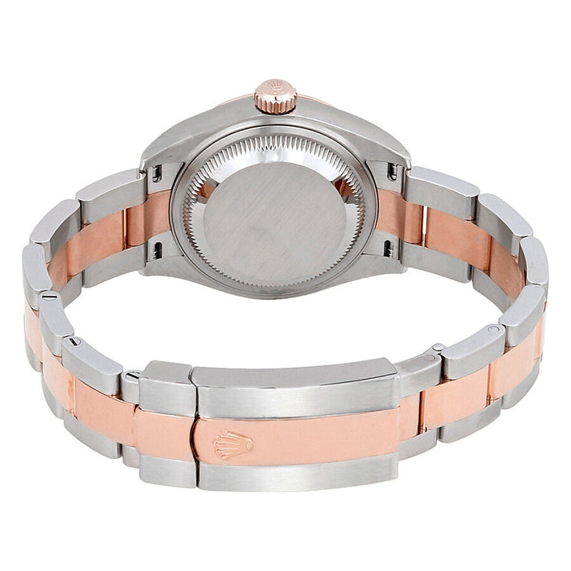 Rolex Datejust Black Dial Diamond Steel and 18K Everose Gold Ladies Watch #179171BKDO - Watches of America #3