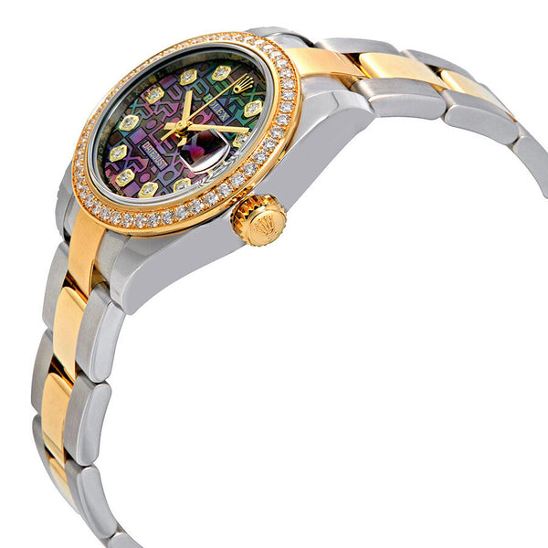 Rolex Datejust Black Mother of Pearl Jubilee Diamond Dial Automatic Ladies Oyster Watch #179383BKJMDO - Watches of America #2