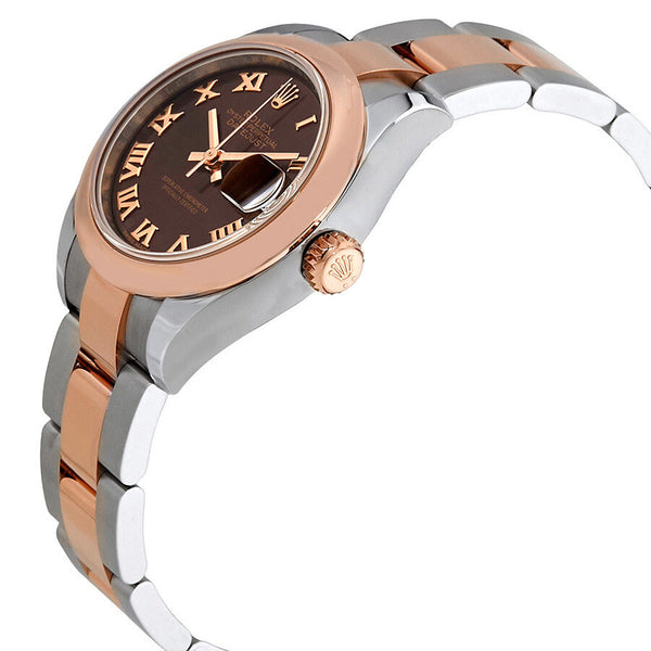 Rolex Datejust Chocolate Dial Automatic Ladies 18K Everose Gold Oyster Watch #279161CHRO - Watches of America #2
