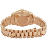 Rolex Datejust Chocolate Dial Automatic Ladies 18kt Everose Gold President Watch #178275CHRDP - Watches of America #3
