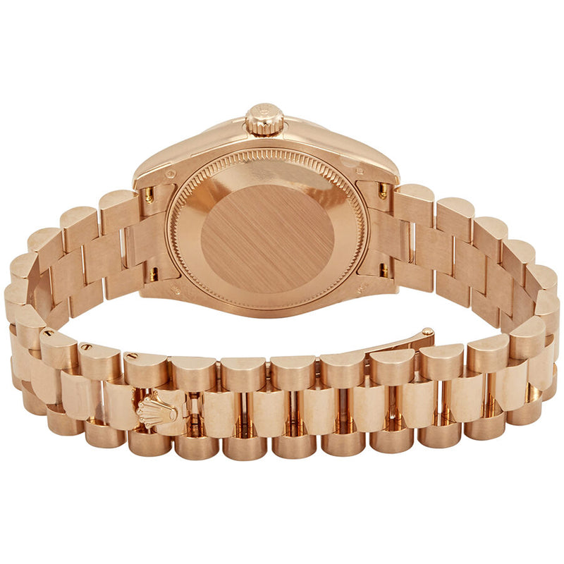 Rolex Datejust Chocolate Dial Automatic Ladies 18kt Everose Gold President Watch #178275CHRDP - Watches of America #3