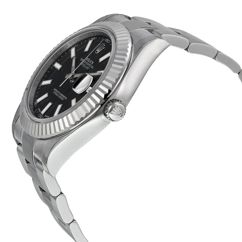 Rolex Datejust II Automatic Black Dial Stainless Steel Oyster Bracelet Men's Watch #116334BKSO - Watches of America #2