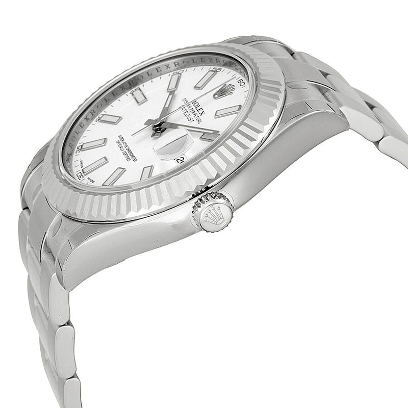 Rolex Datejust II Automatic White Dial Stainless Steel Oyster Bracelet Men's Watch #116334WSO - Watches of America #2