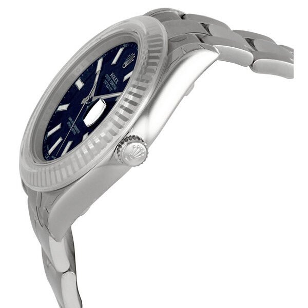 Rolex Datejust II Blue Dial Stainless Steel Oyster Bracelet Automatic Men's Watch #116334BLSO - Watches of America #2