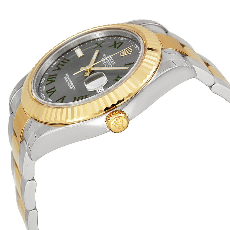 Rolex Datejust II Grey Dial Stainless steel and 18K Yellow Gold Oyster Bracelet Automatic Men's Watch #116333GYRO - Watches of America #2