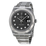 Rolex Datejust II Rhodium Dial Stainless Steel Oyster Bracelet Automatic Men's Watch #116334RDO - Watches of America